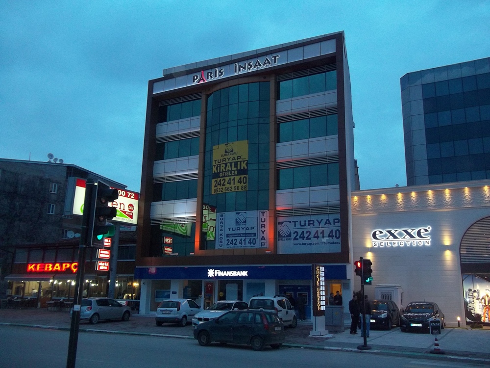 Paris İnşaat Gündüz Plaza Bursa Korupark